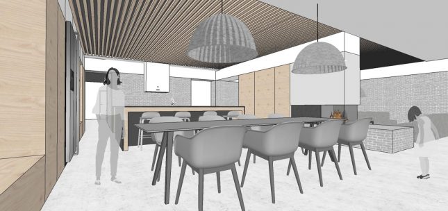 jadalnia kuchnia - projekt architektoniczny - architekt