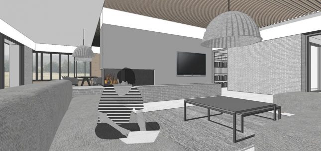 jadalnia kuchnia - projekt architektoniczny - architekt