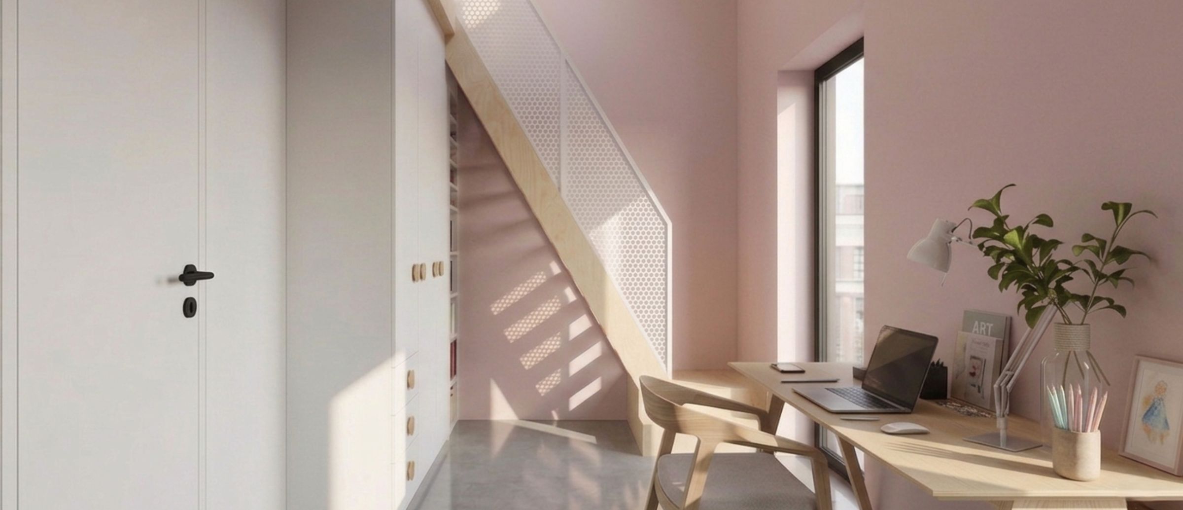 Pokój dziecięcy z antresolą i zabudową na wymiar w domu przy ul. Wiosennej – projekt wnętrz ASM Architekt.